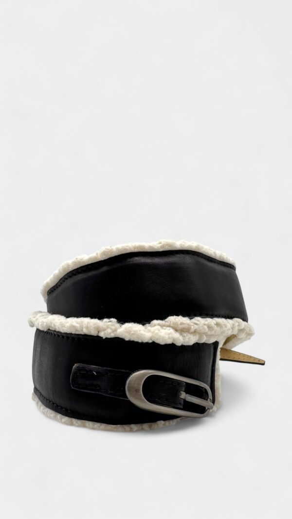 PRADA MEXICO - LEATHER AND SHEEPSKIN BELT - Image 2